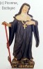 Statue de sainte Gertrude de Nivelles